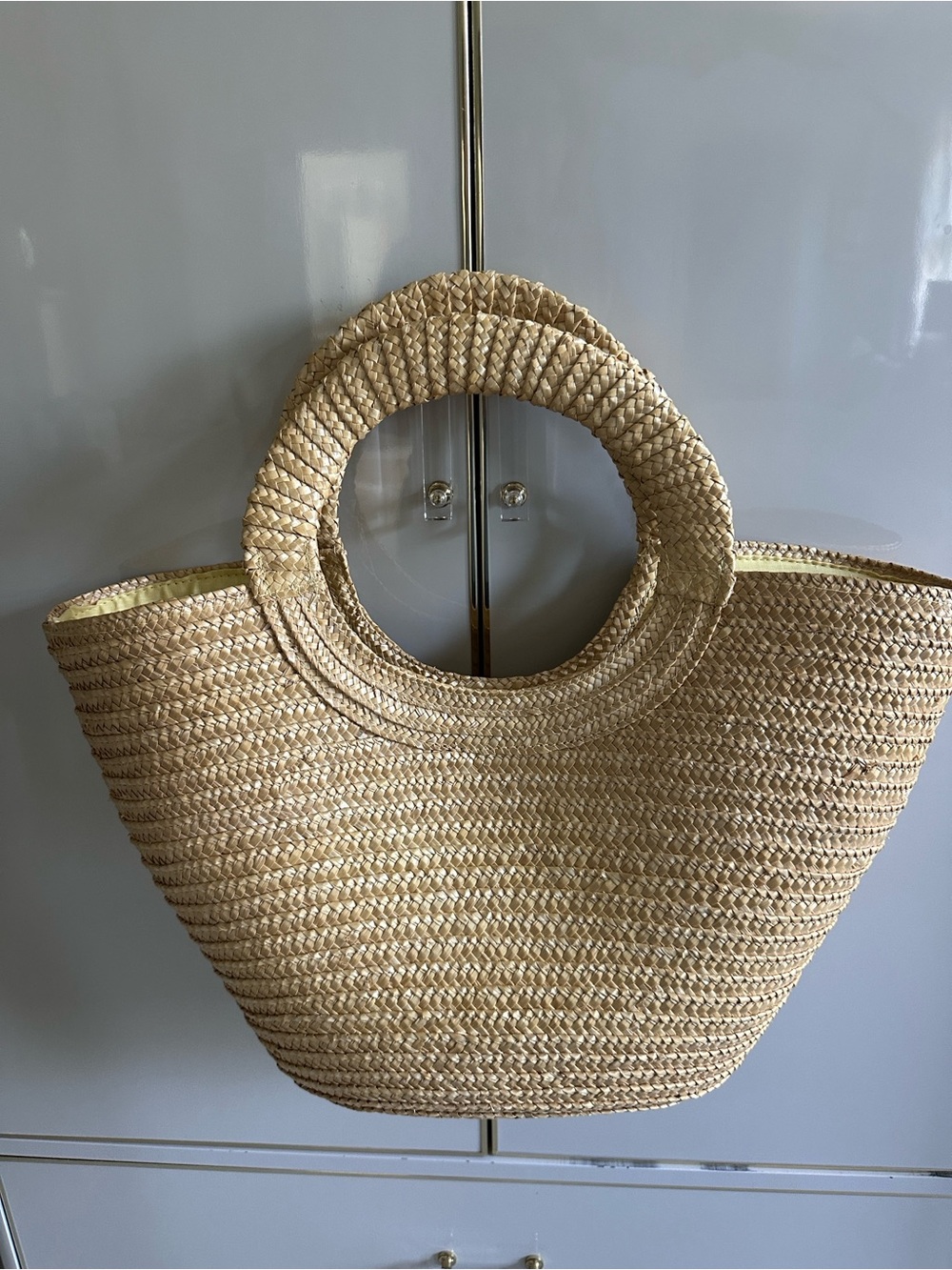 Amarige de Givenchy Vintage Beach Straw Tote Bag - New